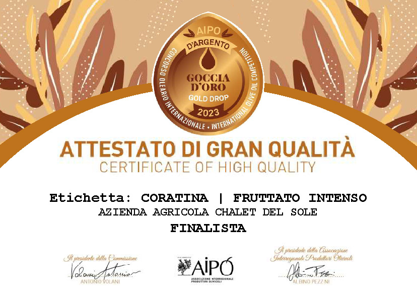 Concorso Oleario Int. AIPO dArgento 2023